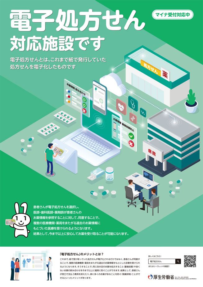 電子処方箋告知ポスター